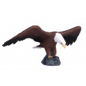 Figura realista de águila calva americana pintada a mano para coleccionistas y decoración.