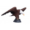 Figura realista de águila calva americana pintada a mano para coleccionistas y decoración.